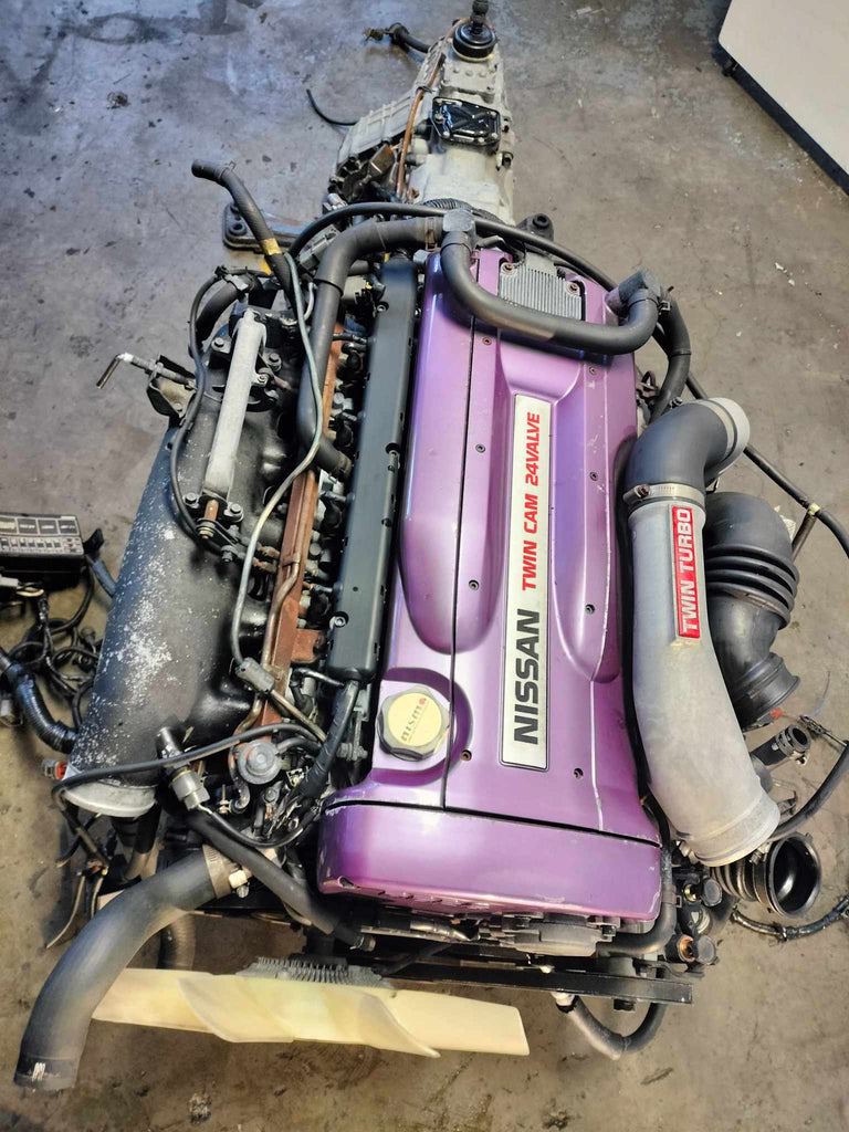 JDM 1989-1994 Nissan Skyline GT-R R32 Motor 5 Speed AWD RB26DETT 2.6L 6 Cyl Engine