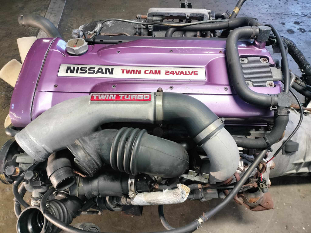 JDM 1989-1994 Nissan Skyline GT-R R32 Motor 5 Speed AWD RB26DETT 2.6L 6 Cyl Engine