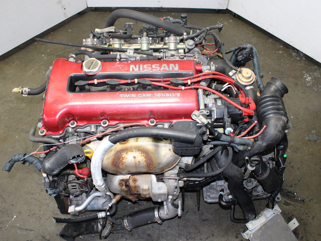 JDM 1991-1997 Nissan Bluebird Red Top SR20 2.0L 16V Turbo SR20DET 4 Cyl Engine | JDM Engine Direct