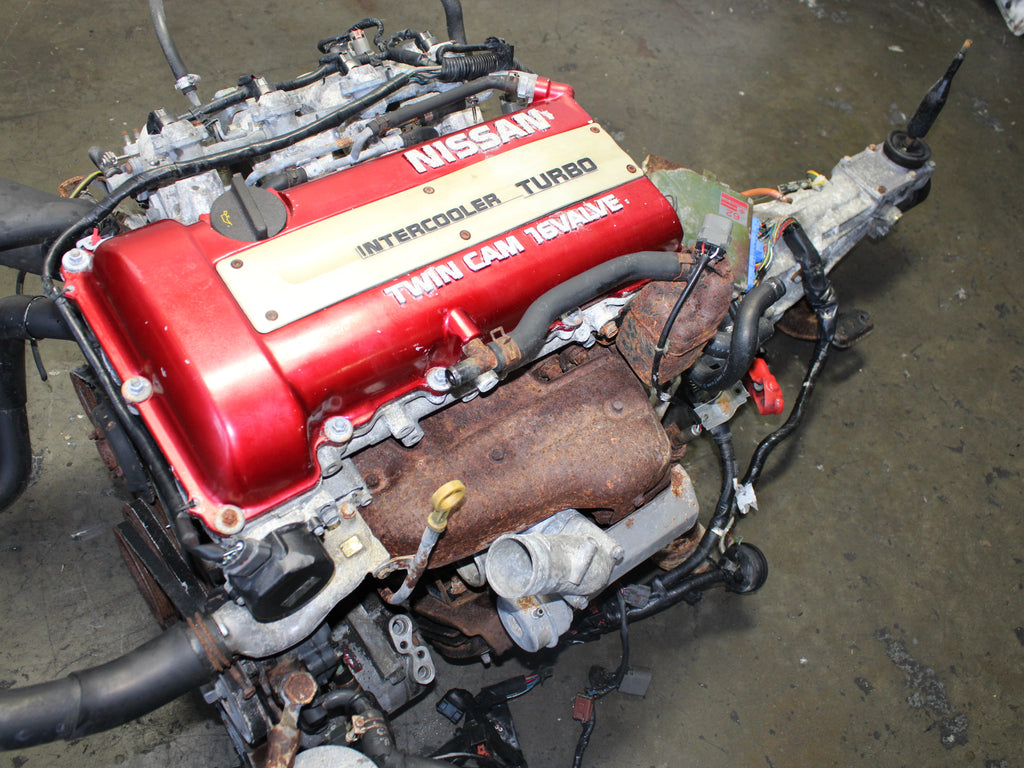 JDM 1990-1994 Nissan Silvia S13 Red Top Motor 5 speed SR20DET 2.0L 4 Cyl Engine | JDM Engine Direct