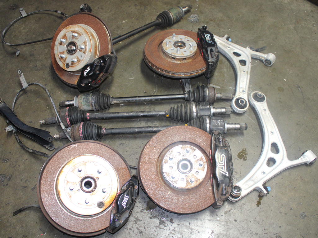 JDM 2008-2014 Subaru WRX STI 5X114.3 Brembo Brakes Rotors, Control Arm, Axles | JDM Engine Direct