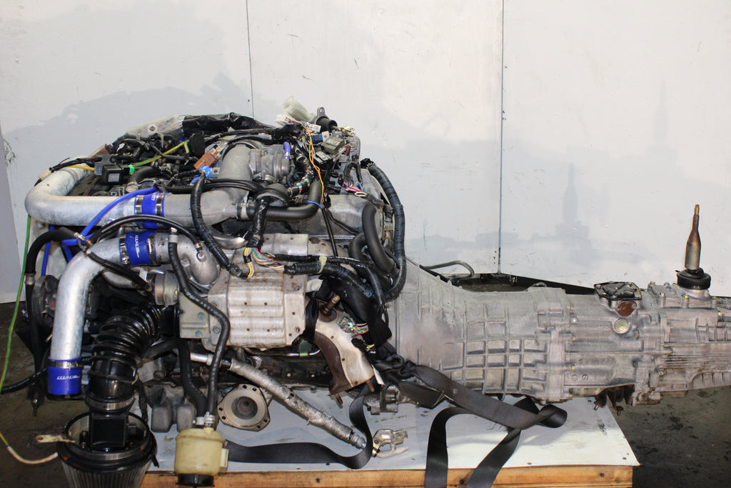 JDM 1998-2001 Nissan Stagea WC34 S2 Motor RB25DET AWD 5 Speed Transmission 2.5L 6 Cyl Engine