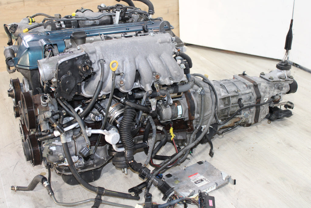 JDM 1997-2001 Toyota Supra Turbo JZA80 Motor 5-Speed R154 Manual Transmission 2JZ-GTE VVTi 3.0L 6 Cyl Engine