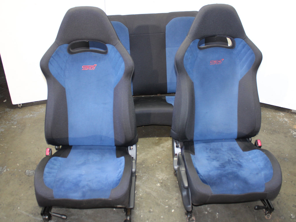 JDM 2002-2007 Subaru WRX STi V7 V8 V9 Front & Rear Seats With Rails