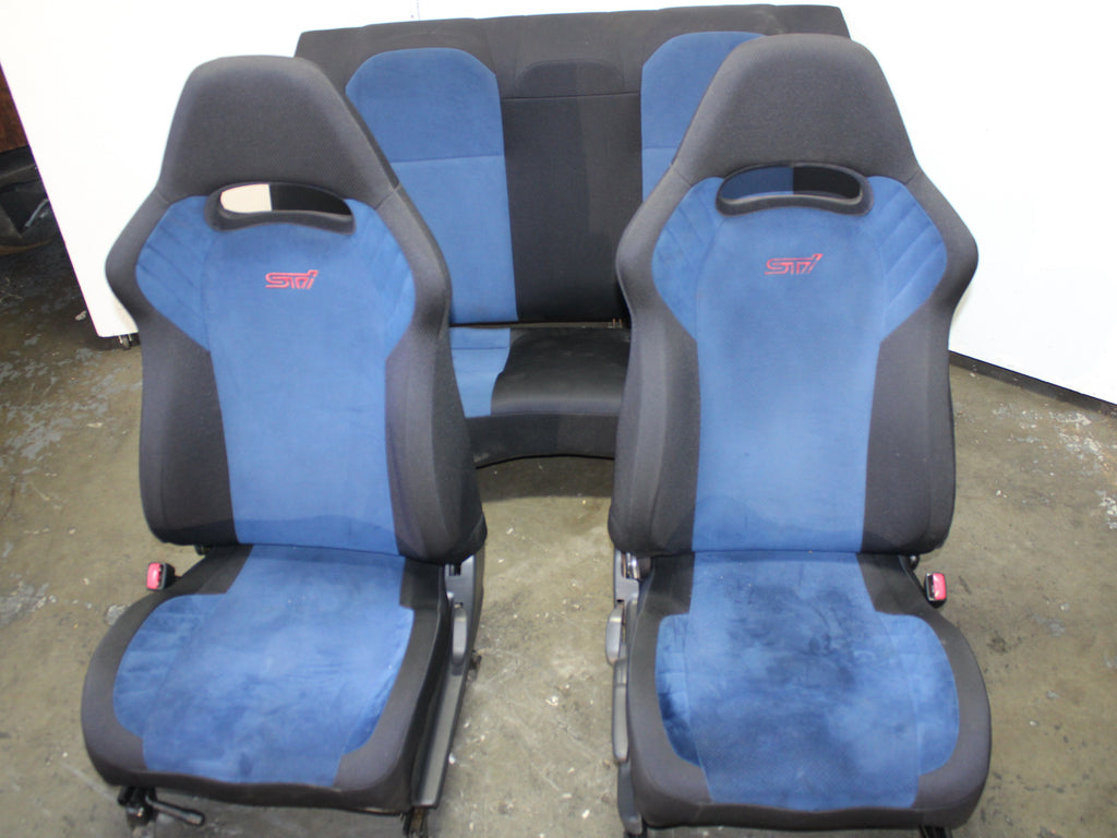 JDM 2002-2007 Subaru WRX STi V7 V8 V9 Front & Rear Seats With Rails