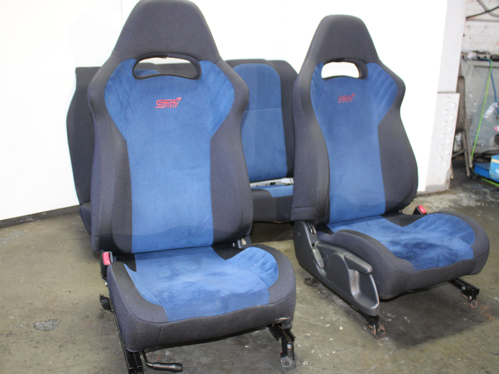 JDM 2002-2007 Subaru WRX STi V7 V8 V9 Front & Rear Seats With Rails