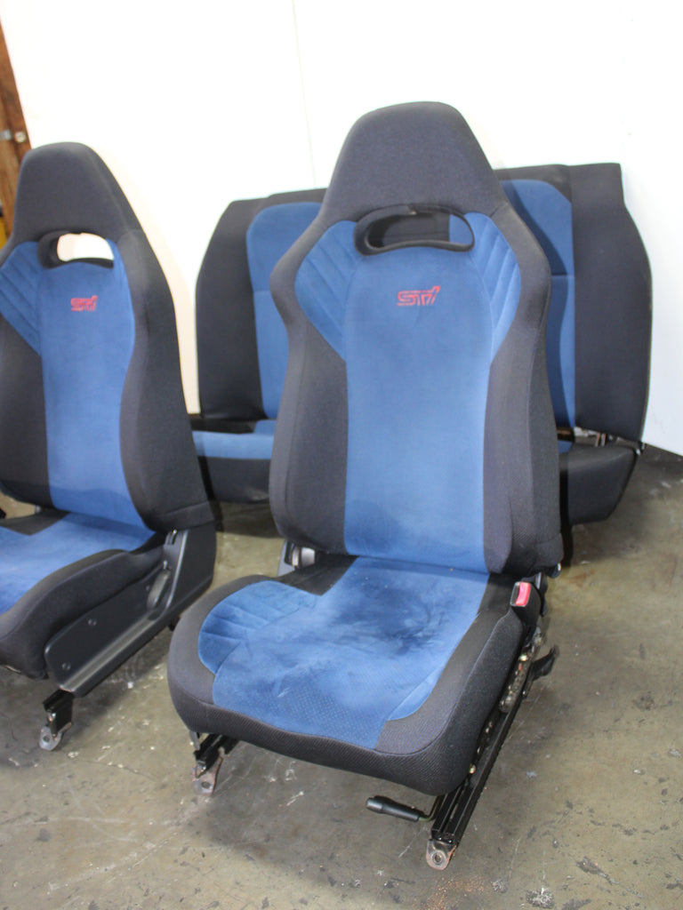 JDM 2002-2007 Subaru WRX STi V7 V8 V9 Front & Rear Seats With Rails