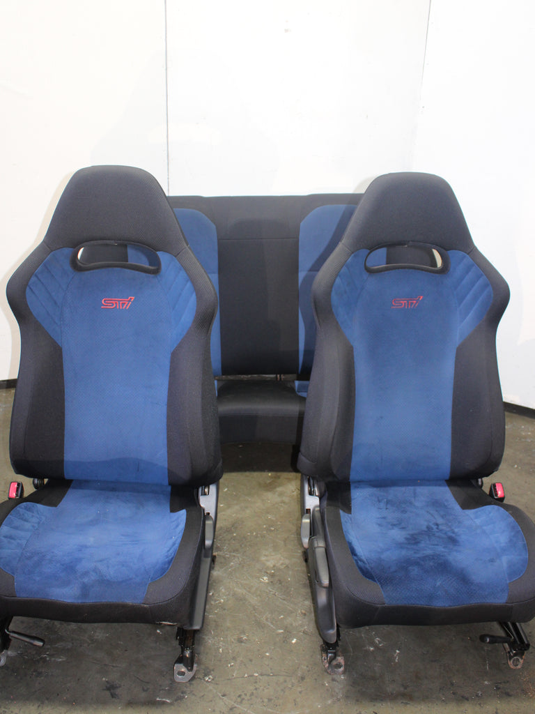 JDM 2002-2007 Subaru WRX STi V7 V8 V9 Front & Rear Seats With Rails