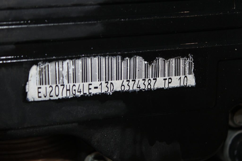 JDM 2008-2014 Subaru Impreza WRX STI Motor EJ207-4GEN 2.0L 4 Cyl Engine
