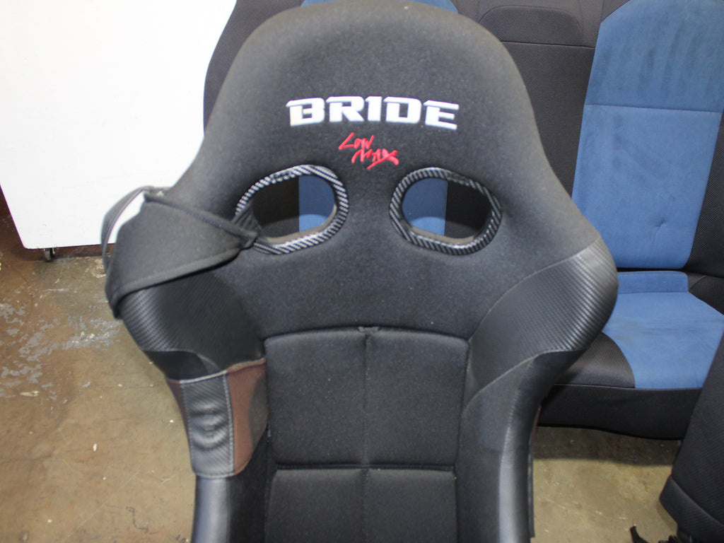 JDM 2002-2007 Subaru WRX STi V7 V8 V9 Front & Rear Seats With Rails Bride Bucket Seat