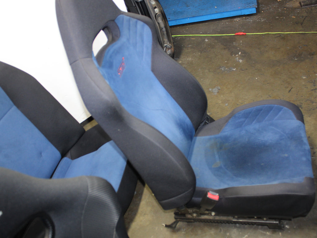 JDM 2002-2007 Subaru WRX STi V7 V8 V9 Front & Rear Seats With Rails Bride Bucket Seat