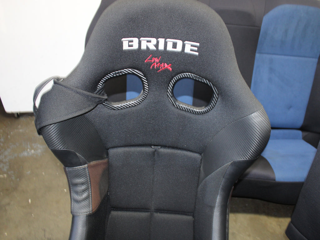 JDM 2002-2007 Subaru WRX STi V7 V8 V9 Front & Rear Seats With Rails Bride Bucket Seat